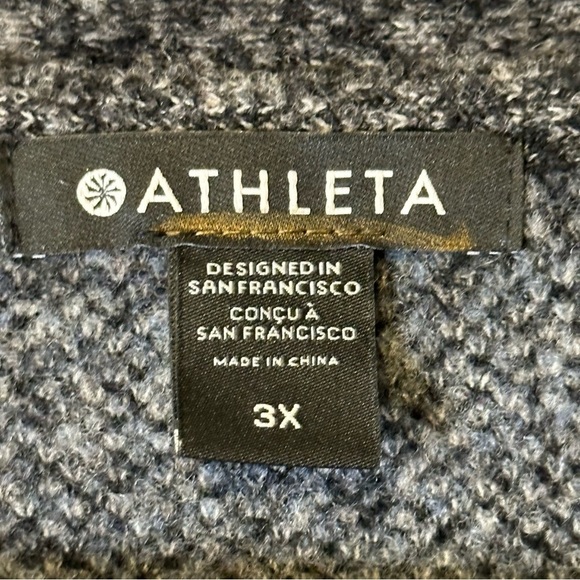 Athleta Westlake Textured Cardigan Extra Fine Merino Wool Soft 3X NWOT 982864 - Picture 11 of 14